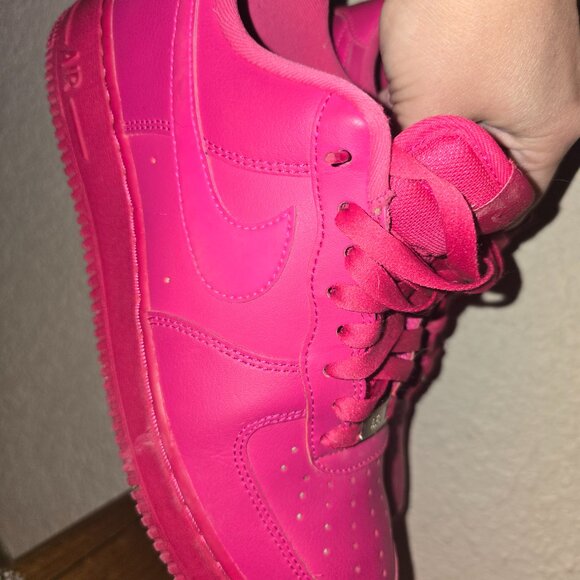 Nike Air Force Ones Sz 10  Fireberry - Picture 7 of 7
